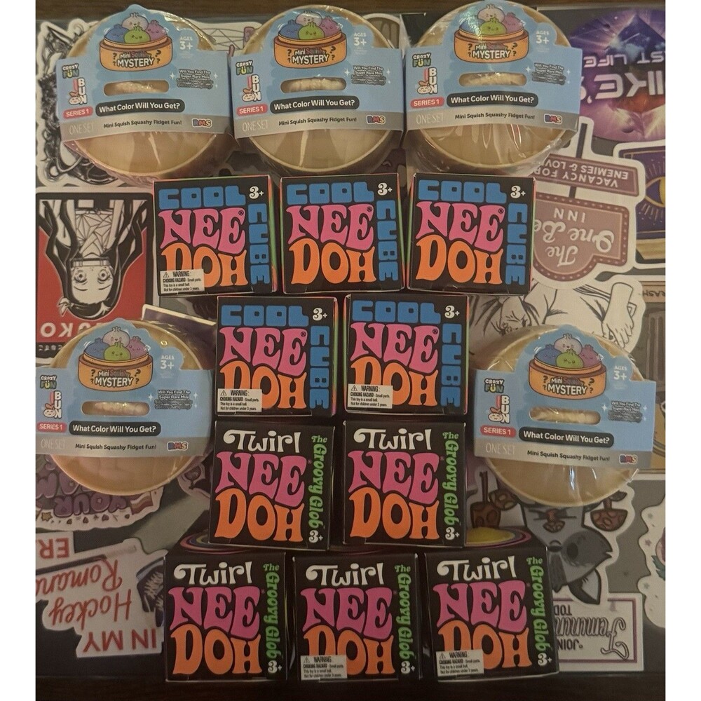 New Viral Tik Tok Nee Doh Mini Groovy Twirl Cool Cube - Mini Mystery Dumplings
